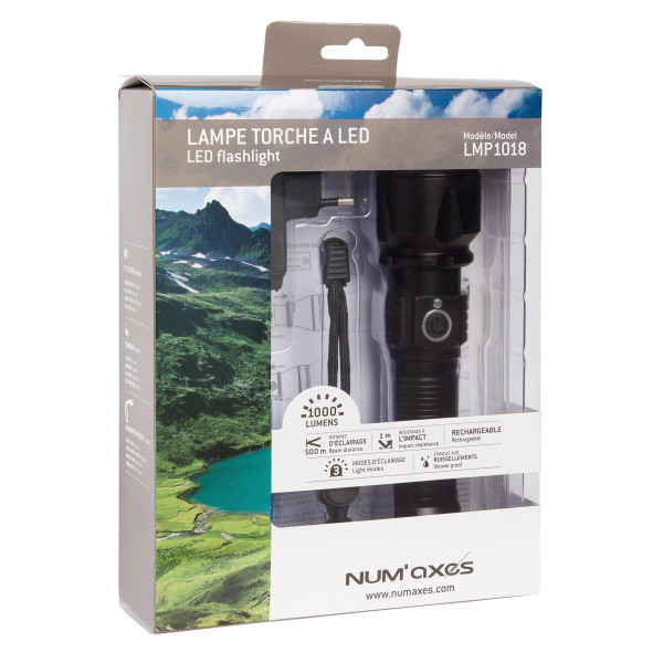 Lampe Tactique rechargeable NUM'AXES Led 1000 lumens — vue 9