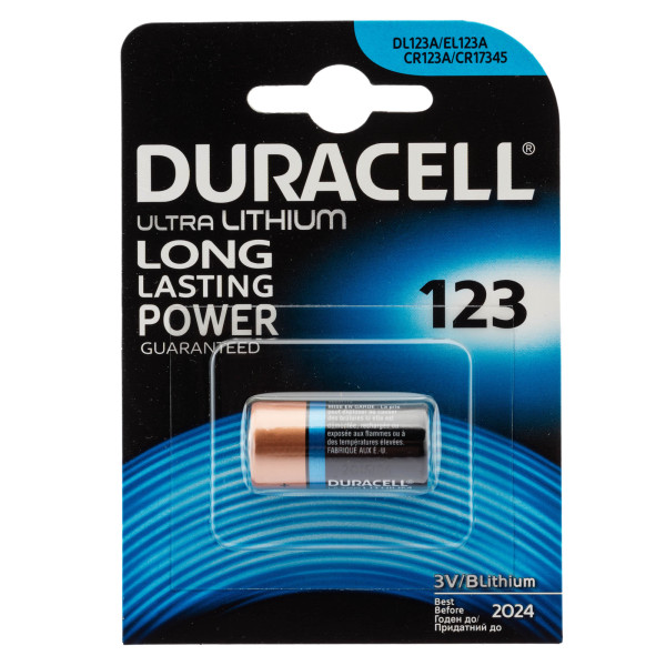 Pile Lithium CR123 3 volts - Duracell — vue 3