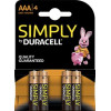 Piles alcalines AAA LR03 1,5 volt - Duracell — vue 2