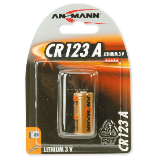 Pile Lithium CR123 3 volts - Ansmann — vue 2