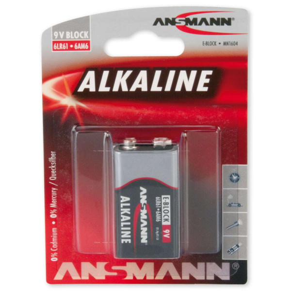 Pile alcaline 6LR61 9 volts - Ansmann — vue 2