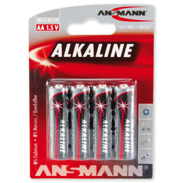 Piles alcalines LR06 AA - Ansmann — vue 5