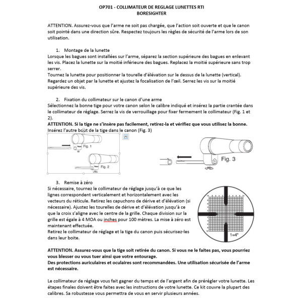 Collimateur de réglage tous calibres — vue 7