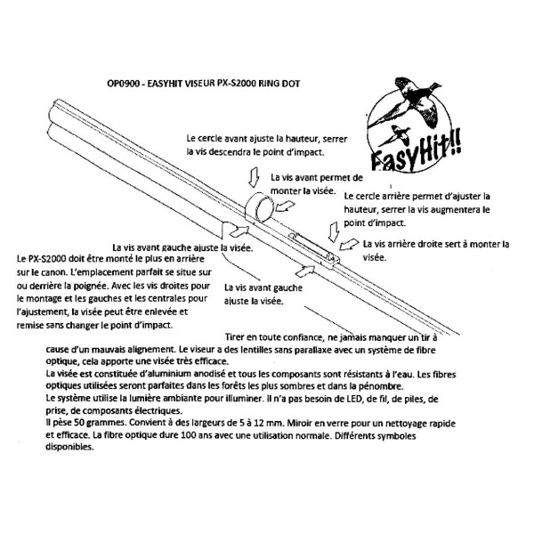 Viseur point rouge PX-S2000 - Easy Hit — vue 4