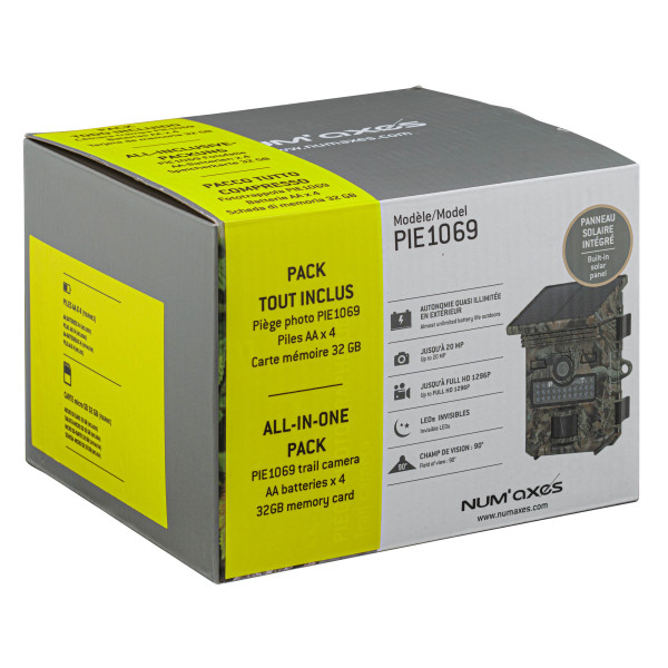 Num'Axes Pack piège photographique PIE1069 avec piles + carte SD — vue 7