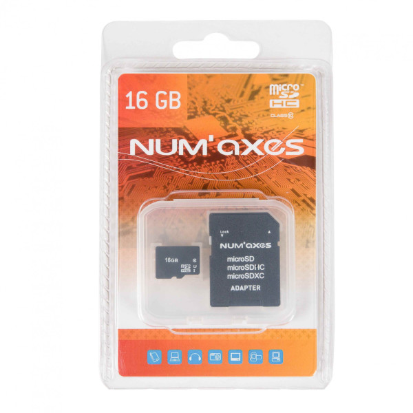 Num'Axes Carte micro SD 8 à 64 Go + adaptateur — vue 3