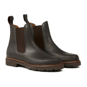 Chaussures en cuir QUERCY - Brun foncé