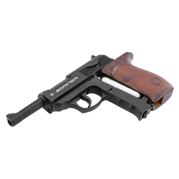 Pistolet CO2 culasse fixe BORNER C41 P38 Cal. 4.5mm BB's — vue 3