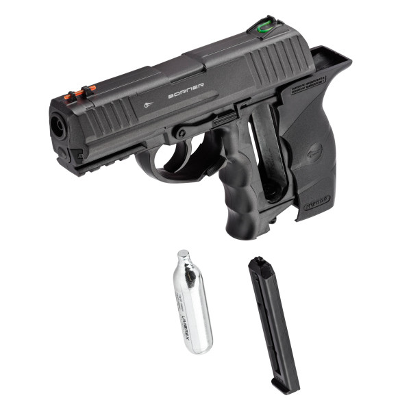 Pistolet CO2 culasse fixe BORNER W3000M Cal. 4.5mm BB's — vue 2