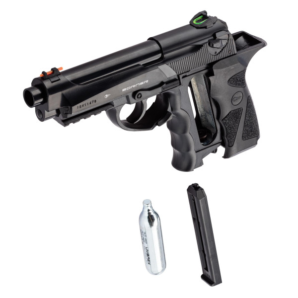 Pistolet CO2 culasse fixe BORNER SPORT 306M Cal. 4.5mm BB's — vue 2
