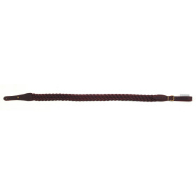 Bretelle cuir tresse vieilli 8 brins