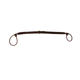 Bretelle lasso cuir fleur vachette reglable