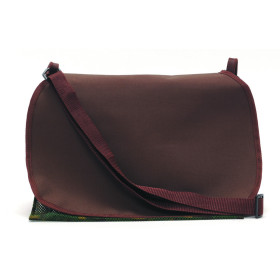 Carnier toile et cuir marron