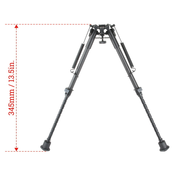 Bipied 9-13.5 Carbon Grenadiere Rail Weaver Pieds Retractables 6N — vue 4