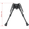 Bipied 6-9 Carbon Grenadiere Rail Picatinny Pieds Retractables — vue 8