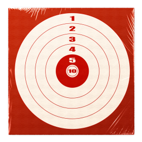 Cible 14x14 Rouge x100