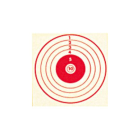 Cible 10x10 Rouge x100