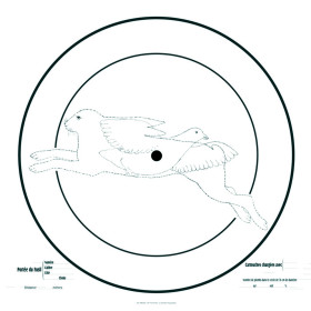 Cible d'essai pour fusil 90x90