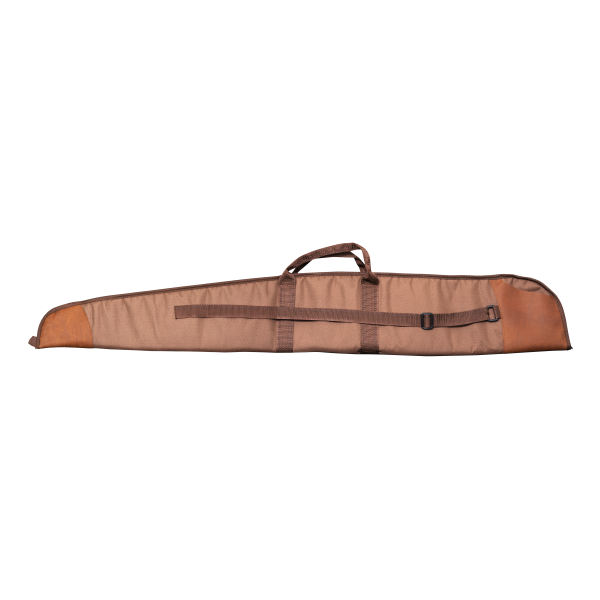 Fourreau fusil toile marron et cuir — vue 2