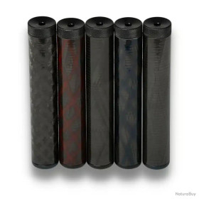 Silencieux Adamantium 150 Diam 27 Noir- Fibre Bleu - Filetage 1/2x20TPI