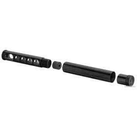 Silencieux Adamantium 150 Diam 27 Noir- Fibre Bleu - Filetage 1/2x20TPI — vue 2