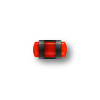Guidon fluo rouge ajoure M3 D4 L9