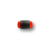 Guidon fluo rouge plein M2.6 D3.5 L8