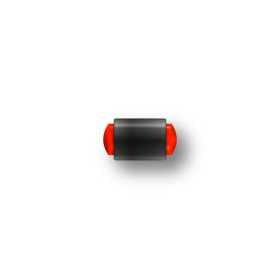 Guidon fluo rouge plein M2.6 D3 L7
