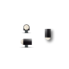 Guidon blanc type BW M3 D3 L6.5 — vue 2