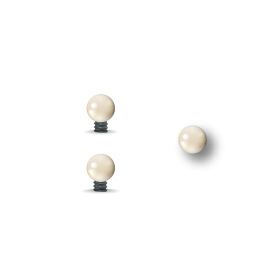 Guidon blanc rond M3 D4 — vue 2
