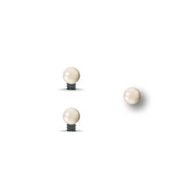 Guidon blanc rond M2.6 D4 — vue 2