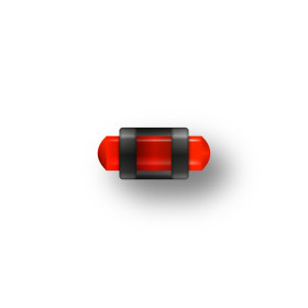Guidon fluo rouge ajoure M2.6 D2 L6.5