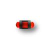 Guidon fluo rouge ajoure M2.6 D2 L6.5