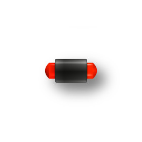 Guidon fluo rouge plein M2.6 D2 L6.5
