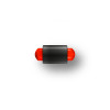 Guidon fluo rouge plein M2.6 D2 L6.5