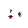 Guidon fluo rouge plein M2.6 D2 L6.5 — vue 2