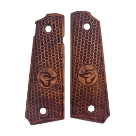 Plaquettes bois PT1911 nid d'abeille logo Taurus