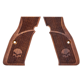Plaquettes bois CZ Shadow nid d'abeille Punisher