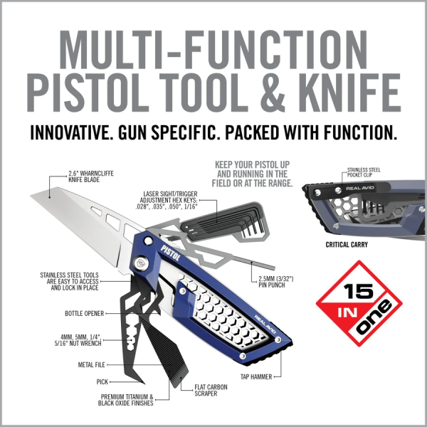 Outil multifonction Gun Tool Edge pistolet — vue 3