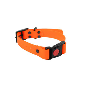 Collier clip rapide Biothane orange — vue 2