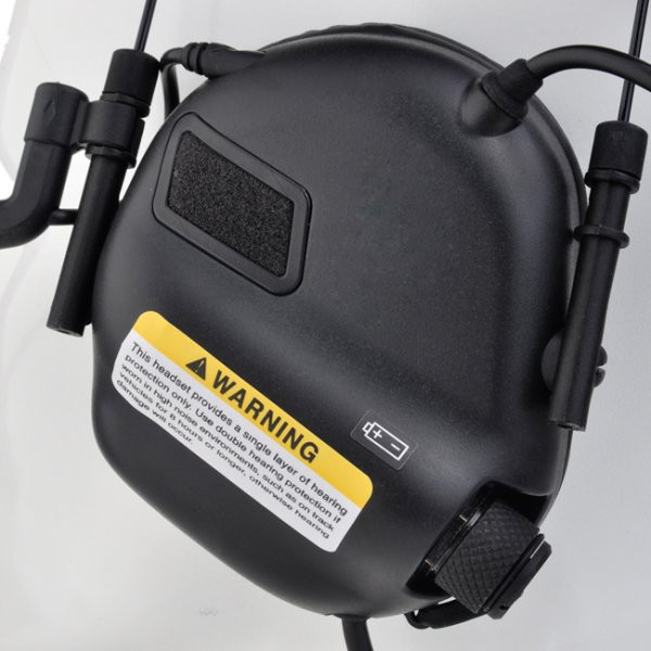 Casque Earmor M32 noir — vue 3