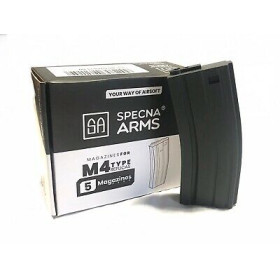 Boite de 5 chargeurs AEG 120 cps M4 noir