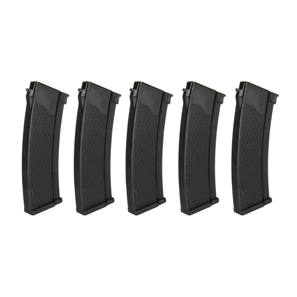 Boite de 5 chargeurs AEG 120 cps M4 noir — vue 8