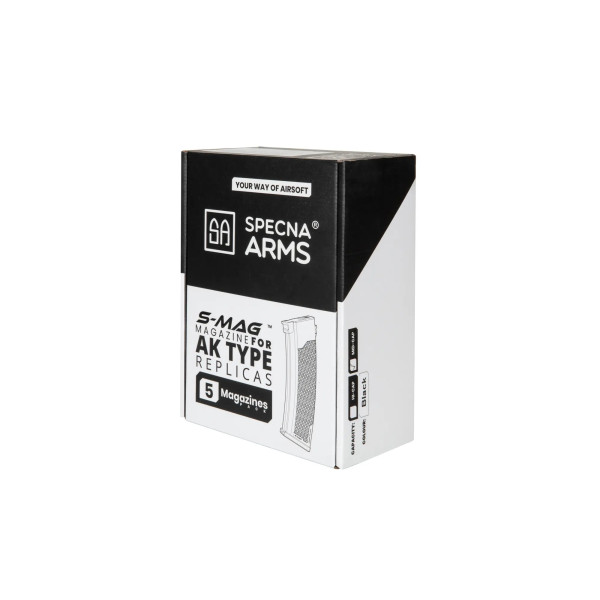Boite de 5 chargeurs AEG 120 cps M4 noir — vue 9