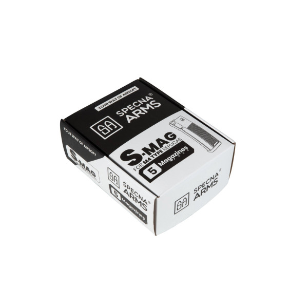Boite de 5 chargeurs AEG 120 cps M4 noir — vue 12