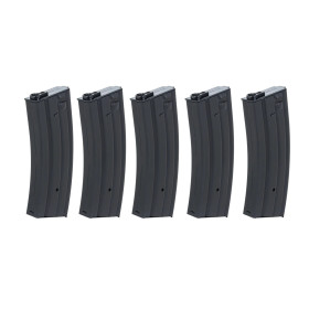 Boite de 5 chargeurs AEG 30 cps métal M4 noir
