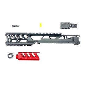 Culasse AAP01 Fuku-2 CNC noire / rouge - Long Cutout version — vue 2