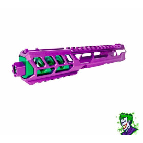Culasse AAP01 Fuku-2 CNC Violet / Vert - Long Cutout Version