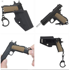 Porte clef 1911 avec holster noir