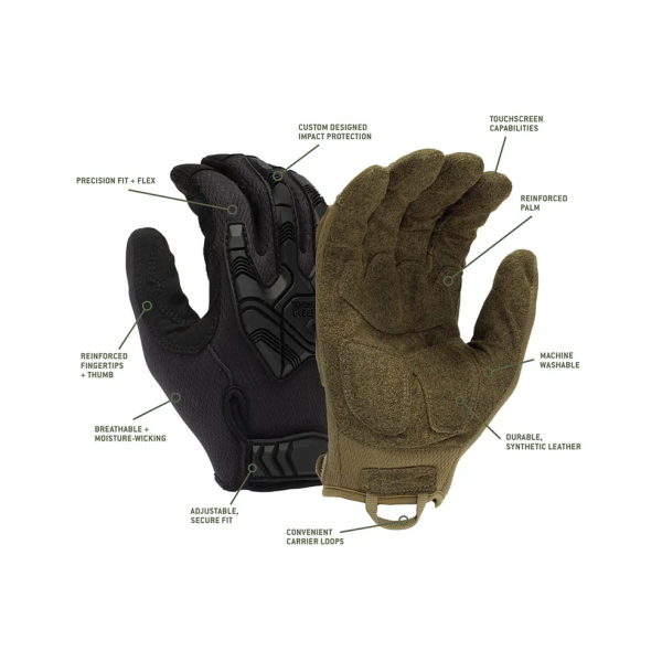 Gants Venture Gear G Tac H&L Impact Noir Taille S — vue 3